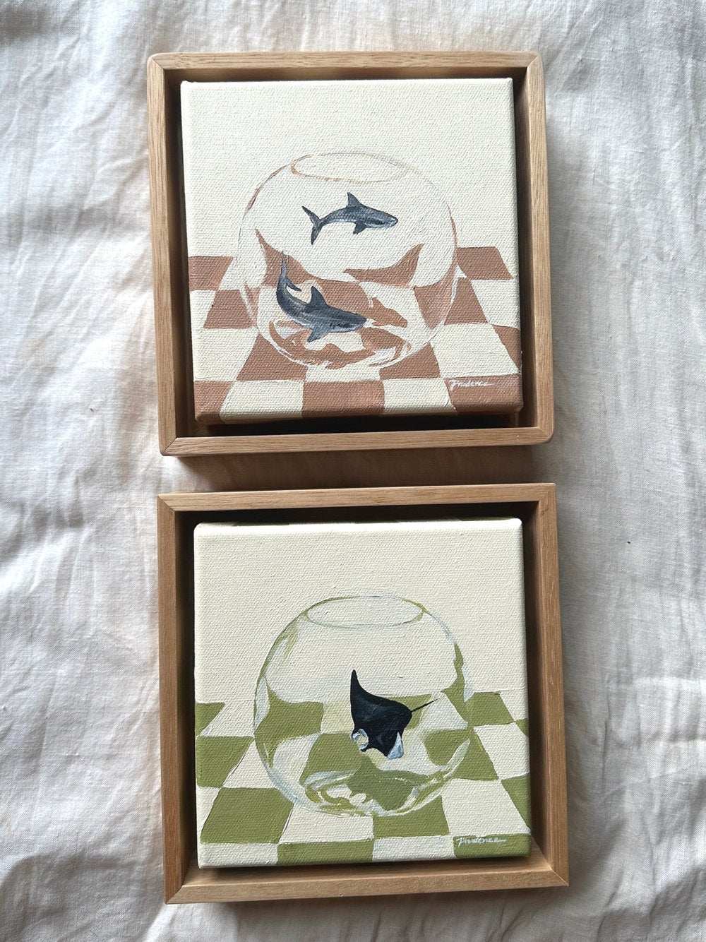 Take Me Home (Manta Rays & Checked Tablecloth)
