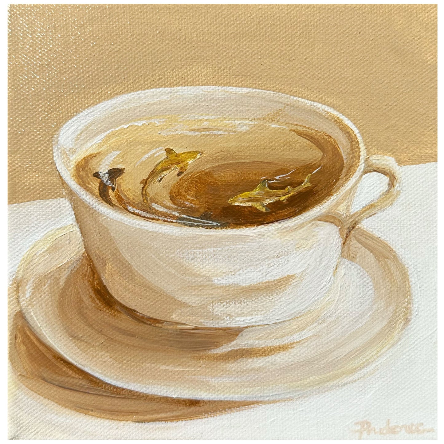 'Lemon Shark Tea' Canvas Print