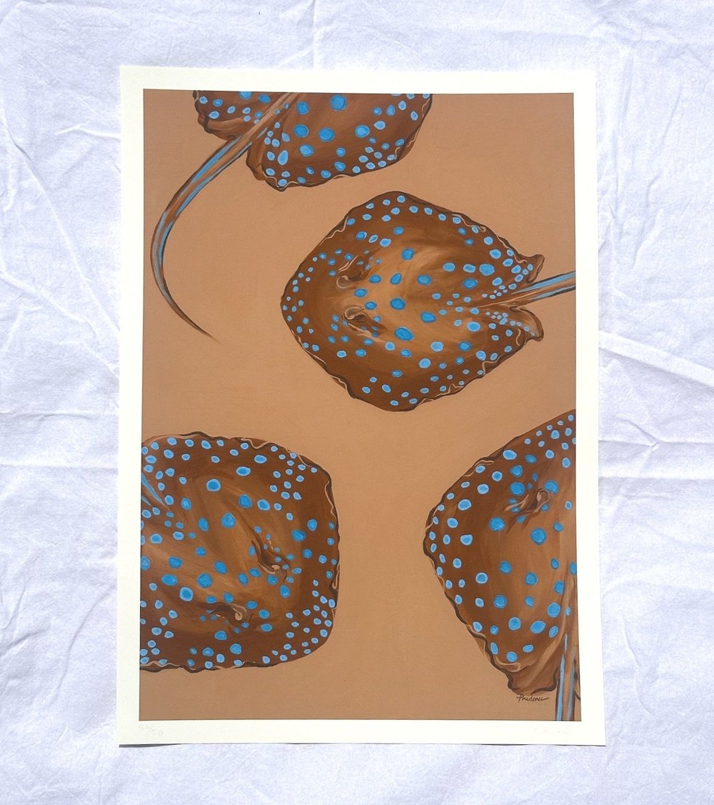 'Blue Ribbon' Art Print
