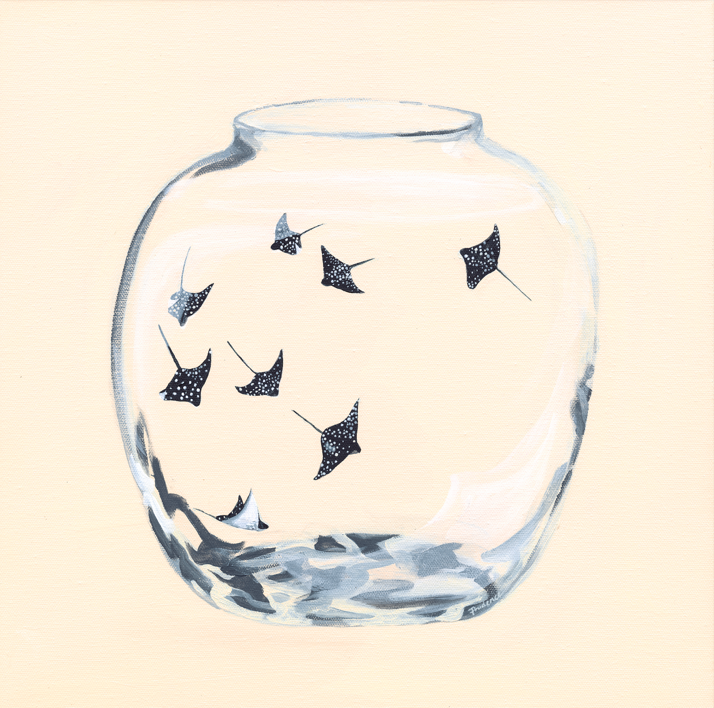 'Behind Glass (Spotted Ray Fever II)' Art Print