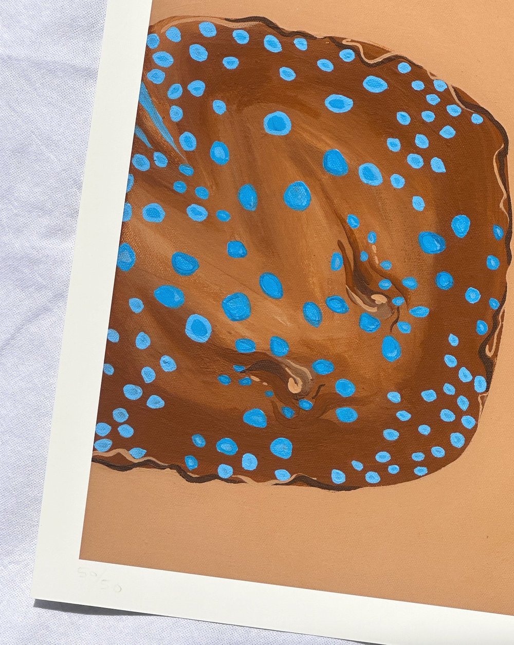 'Blue Ribbon' Art Print
