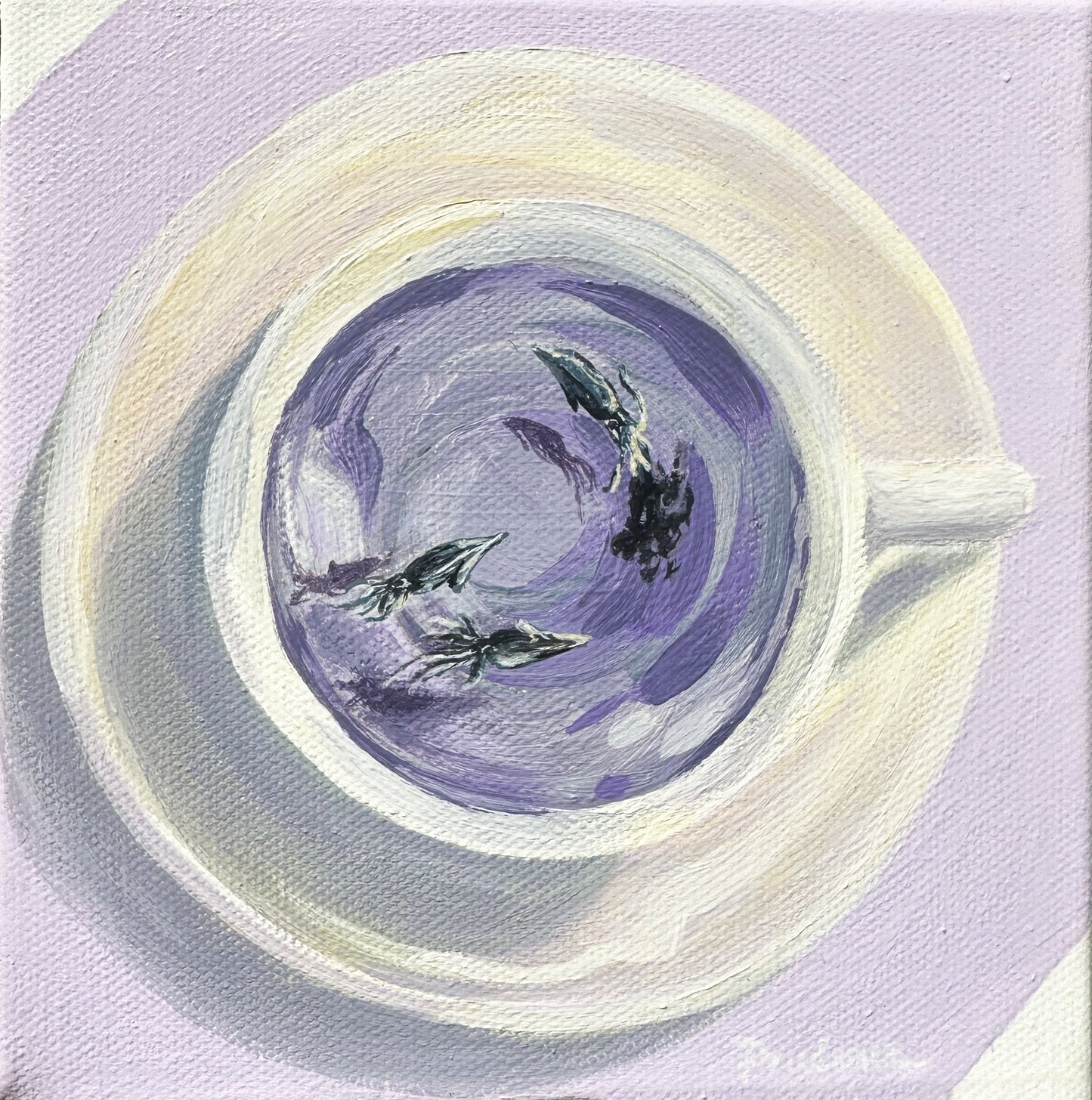 'Squid Ink Tea' Canvas Print