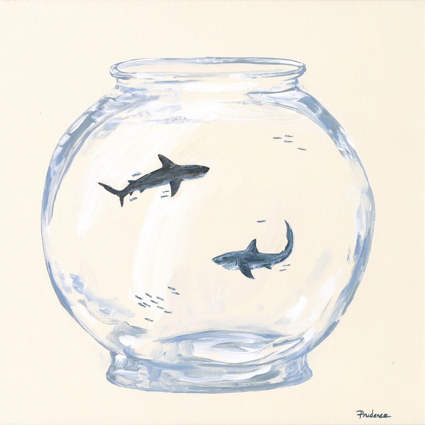 'Take Me Home (Bull Shark And Great White)' Art Print