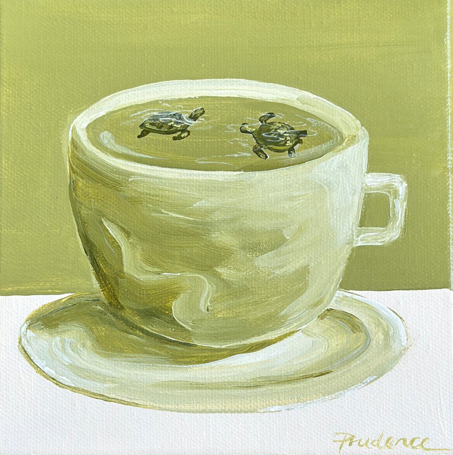 'With Turtles' Art Print