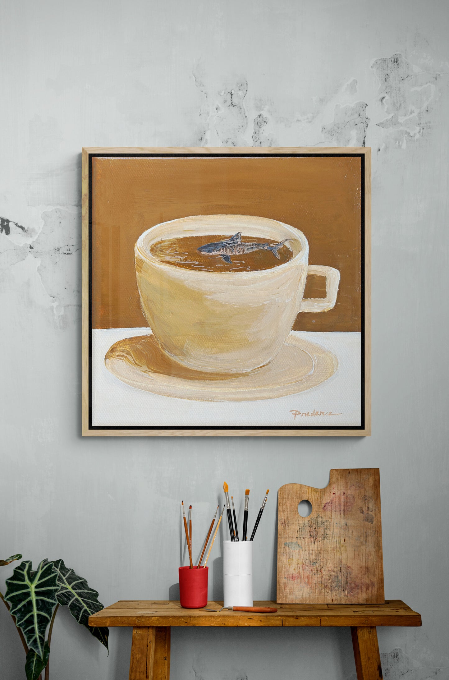 'Tiger Cup' Canvas Print