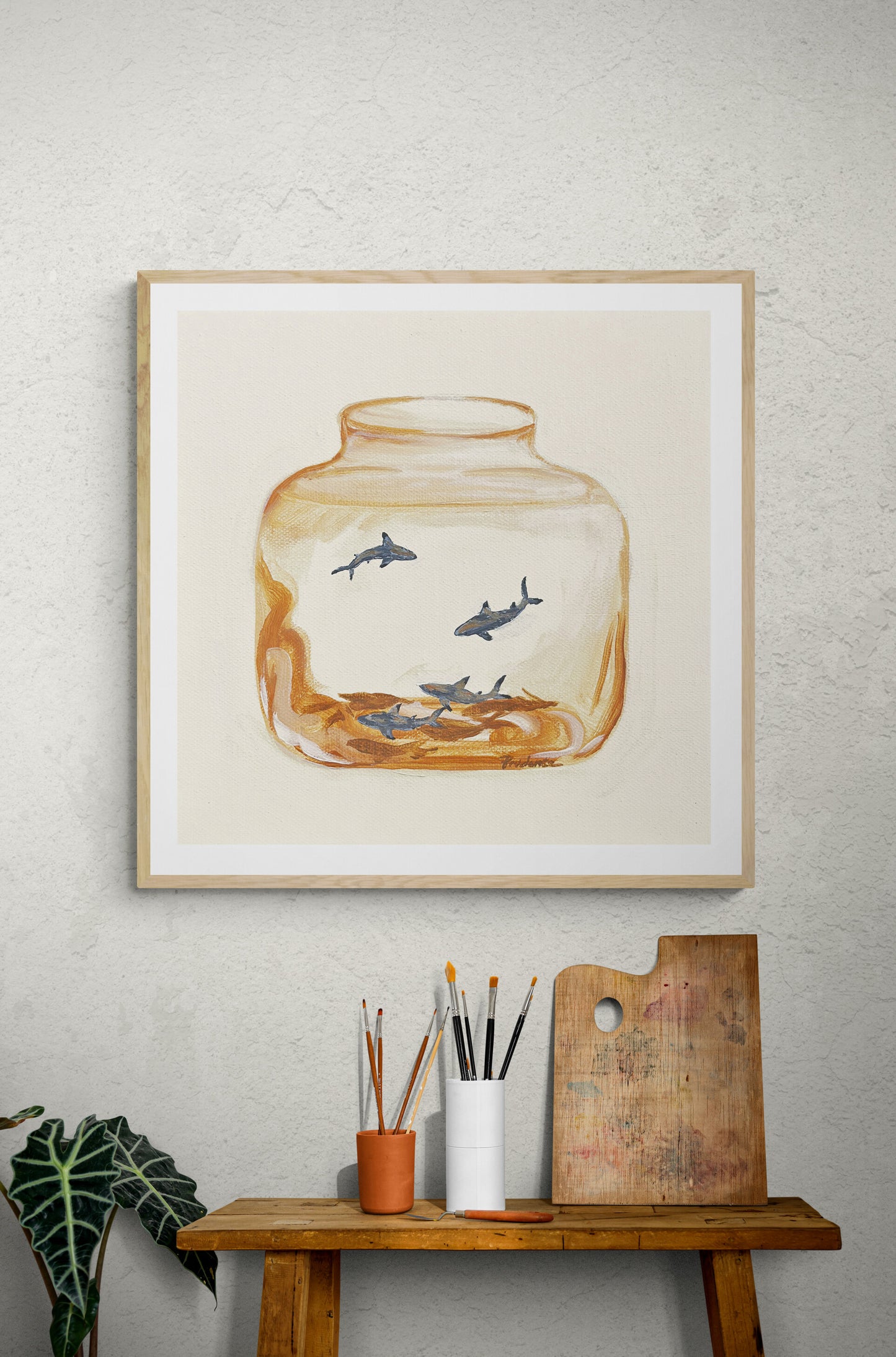 'Take Me Home (Black Tip Reef Sharks)' Art Print
