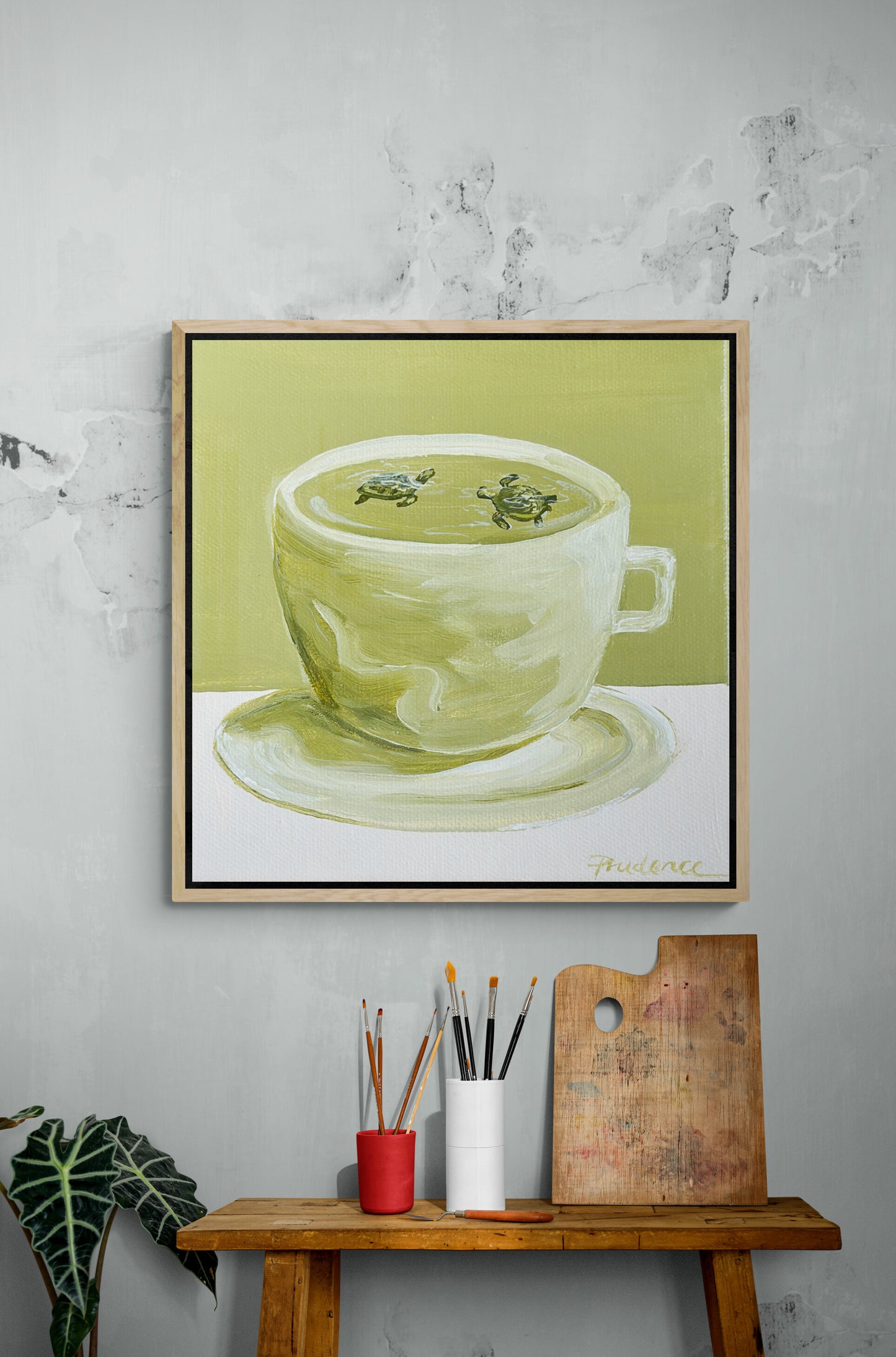 'With Turtles' Canvas Print