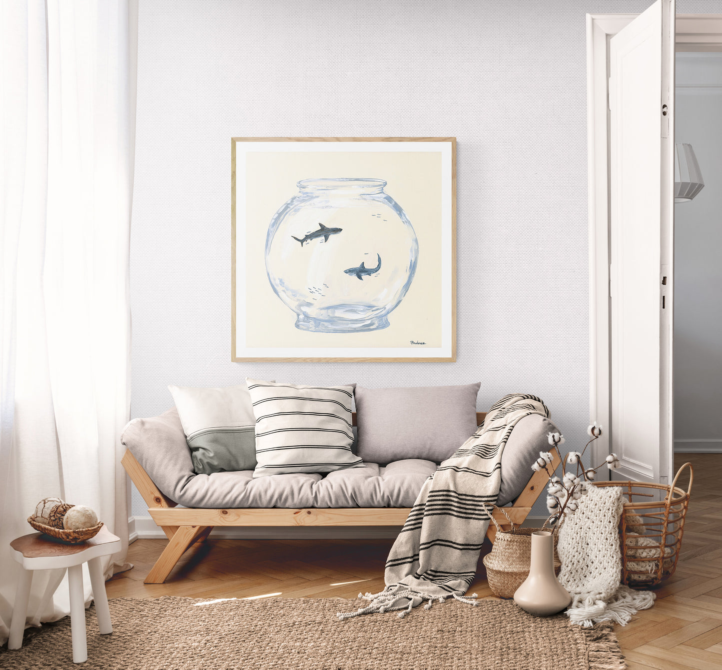 'Take Me Home (Bull Shark And Great White)' Art Print