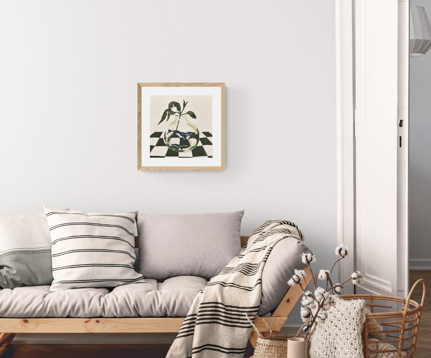 'Land Meet Sea (Southern Right Whale and Eucalyptus)' Art Print