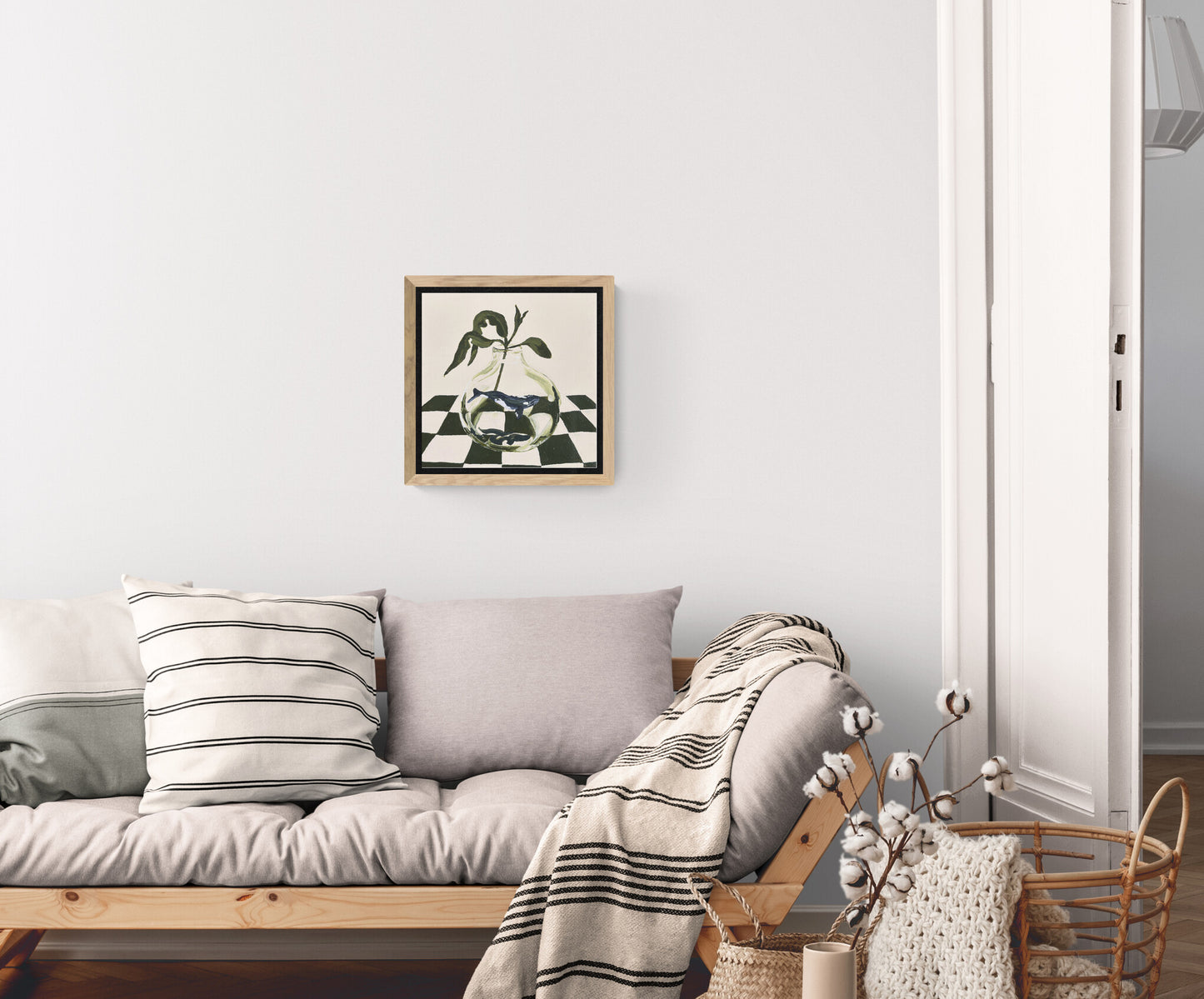 'Land Meet Sea (Southern Right Whale and Eucalyptus)' Canvas Print