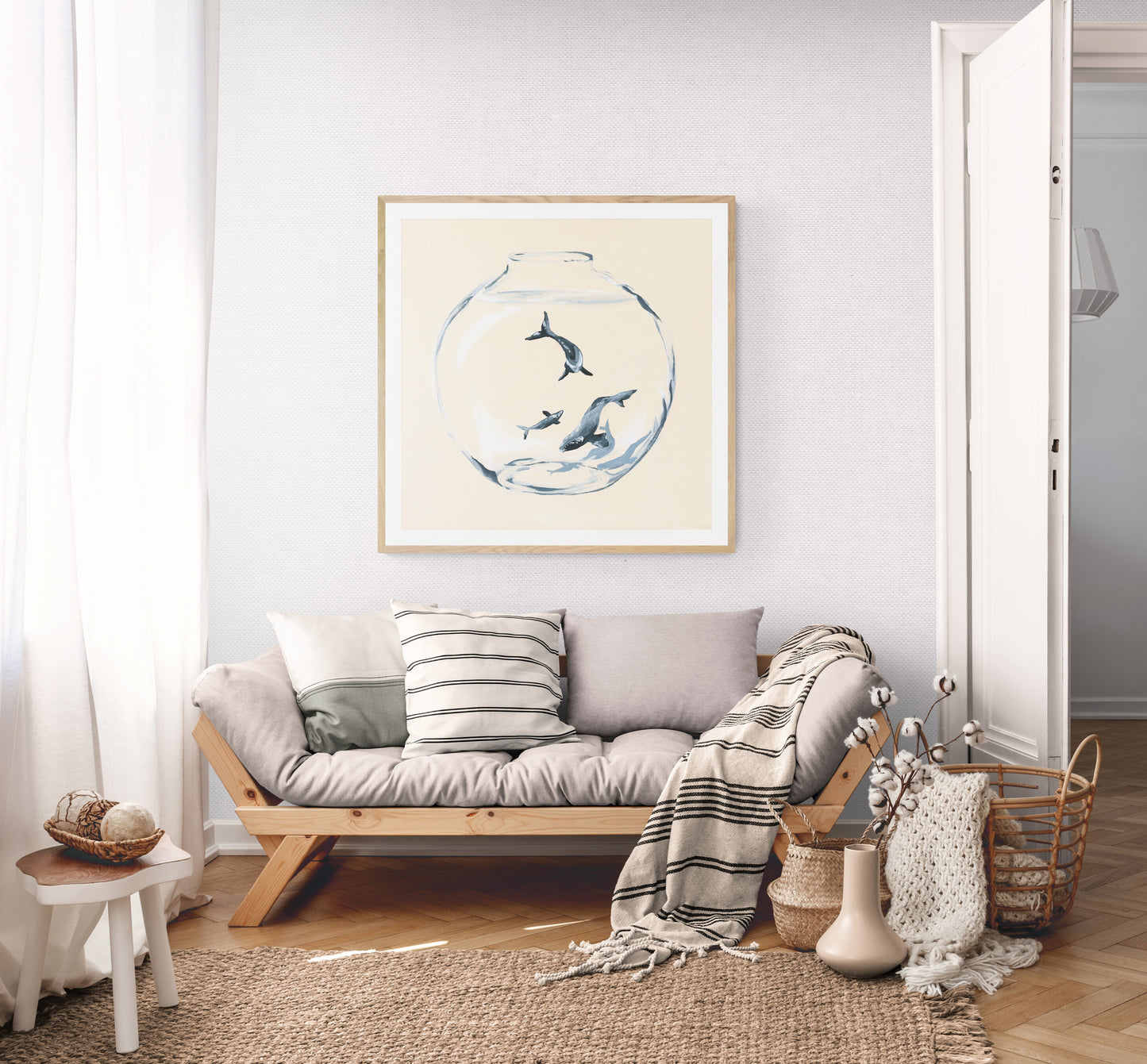 'Take Me Home (Southern Right Whales)' Art Print