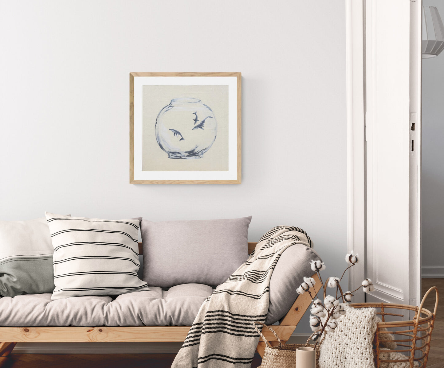 'Behind Glass (Humpback Whale Pod II)' Art Print