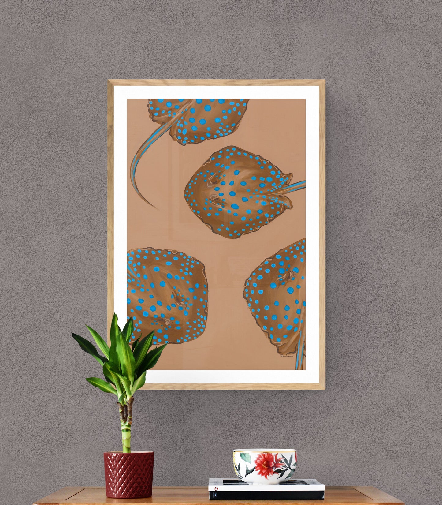 'Blue Ribbon' Art Print