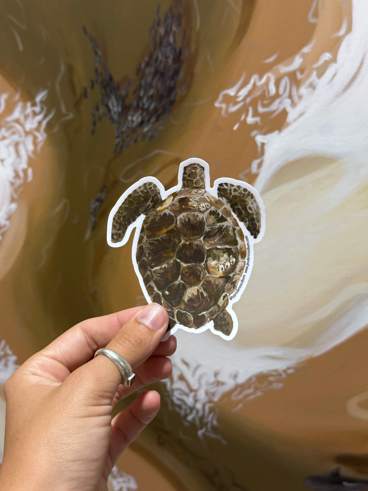 Green Turtle Vinyl sticker