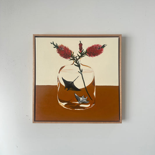 Land Meet Sea (Callistemon and Mantas Rays)