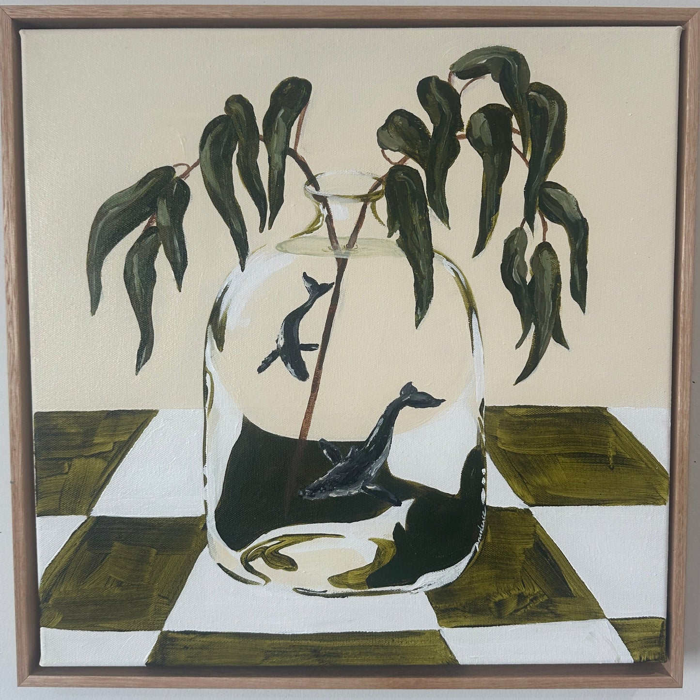 Land Meet Sea (Eucalyptus and Humpback Whale)