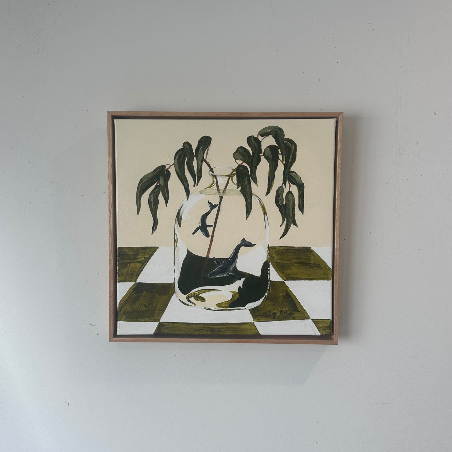 Land Meet Sea (Eucalyptus and Humpback Whale)