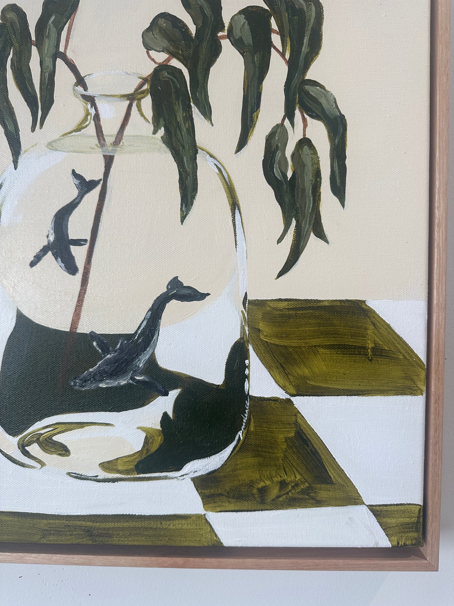 Land Meet Sea (Eucalyptus and Humpback Whale)