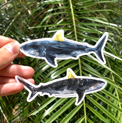 White Shark Vinyl Sticker