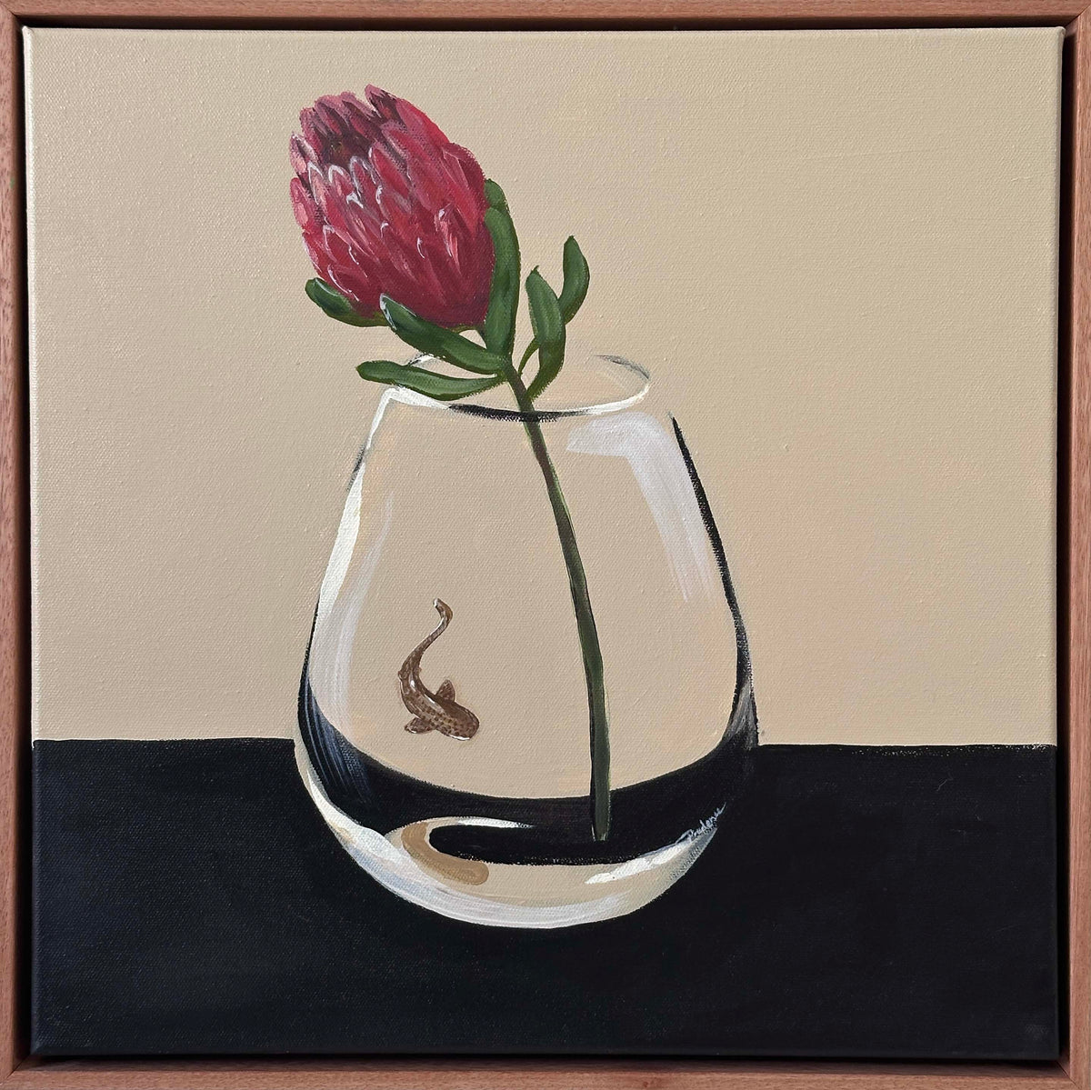 Land Meet Sea (Protea & Leopard Shark)