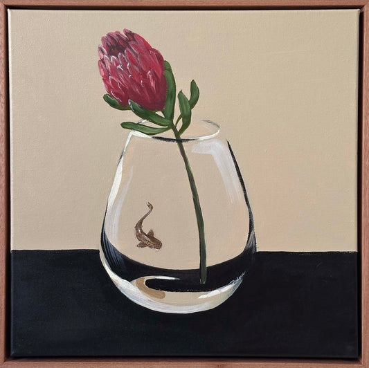 Land Meet Sea (Protea & Leopard Shark)